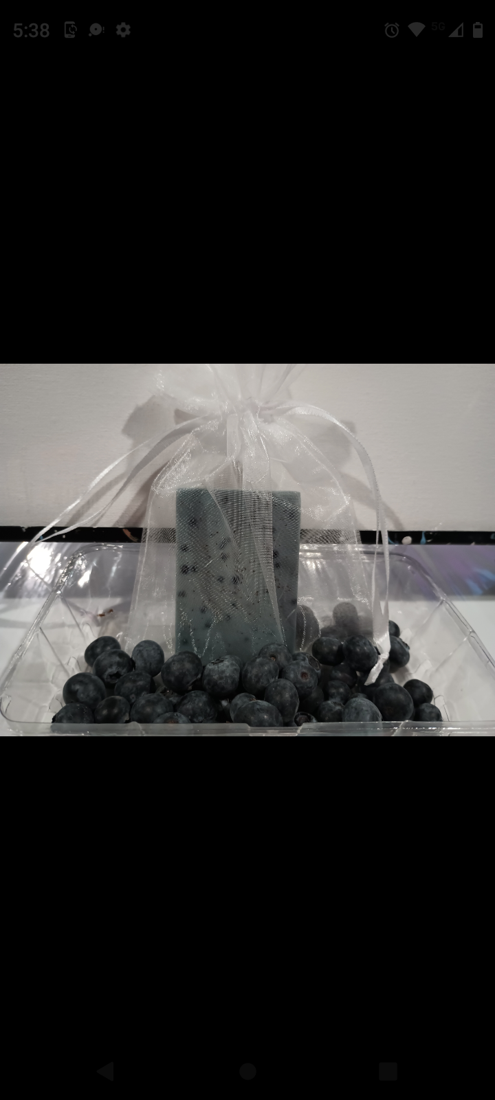 BLUEBERRY SOAP W/ SHEA BUTTER BASE